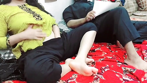 Indian teen 18+ Masturbating Next To Stepdaddy