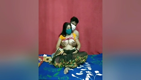 Today Exclusive- Hubby Play With Wife Boobs