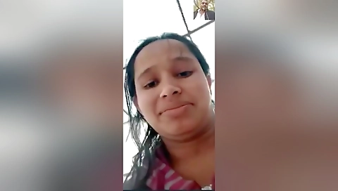 Hot Desi Girl Shows Her Boobs And Bathing To Lover On Video Call 5