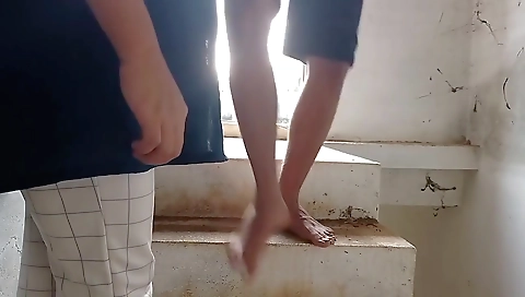 Desi Bhabhi Caught Me Masturbating In Stair Then We Sex In Her Master Bedroom Clear Hindi Voice