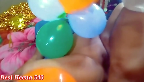 Birthday Celebration 2 Fuck With Balloons