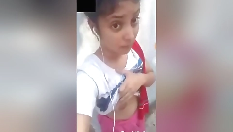 Today Exclusive- Desi Girl Showing Her Boobs And Pussy Fingerring On Video Call 2