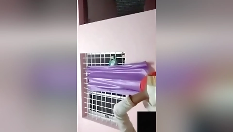 Today Exclusive- Cute Desi Girl Showing Boobs To Lover On Video Call 1