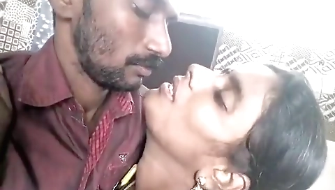 Tamil Couple Kissing
