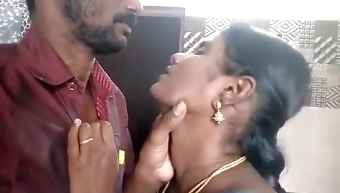 Tamil Couple Kissing