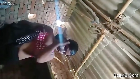 Exclusive- Desi Village Girl Strip Her Cloths And Showing Her Boobs And Pussy
