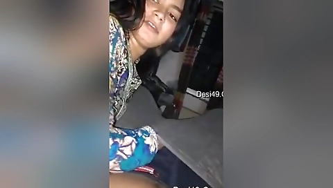 Today Exclusive- Sexy Desi Boudi Blowjob And Boob Pressing 2