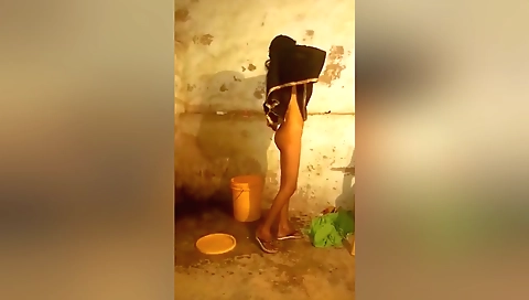 Desi Village Girl Bathing Capture By Lover