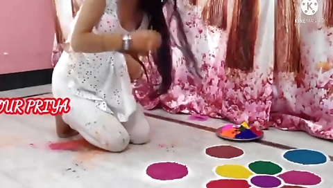 Zoya Bhabhi Holi Par Rangeen Goddi Ban Kar Khub Chudi- 4