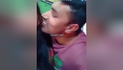 Desi Indian Couple Kissing