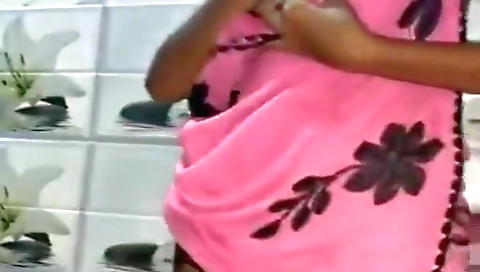 Indian College teen 18+ In A Striped Skirt