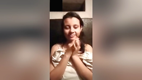 Today Exclusive- Cute Desi Shy Girl Showing Boobs