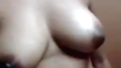 Dusky Desi Girl Selfie Video For Her Boyfriend