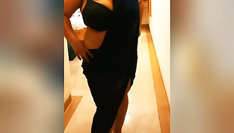 Huge Boobs In Indian Chubby Girlfriend Walks In Slow Motion Sensual Showing Her Huge Cleavage