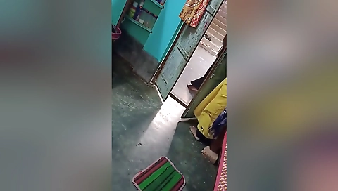 Today Exclusive- Boudi Wearing Cloths After Bathing