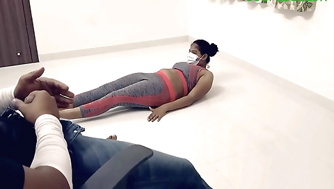 Komal Ko Techer Ne Yoga Karna Sikaya Aur Pel Diya