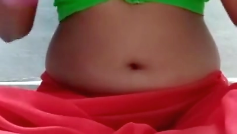 Pov Hot Bhabhi In Red Saree