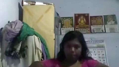 Exclusive- Desi Tamil Bhabhi Wearing Cloths