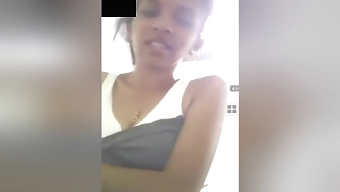 Today Exclusive- Cute Lankan Girl Showing Her Boobs And Pussy