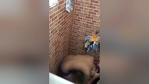 Today Exclusive- Cute Desi Girl Bathing Capture By 2