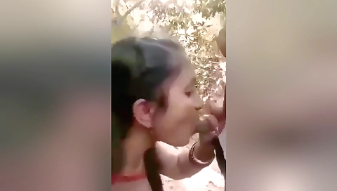Desi Outdoor Romance And Blowjob With Devar Bhabhi