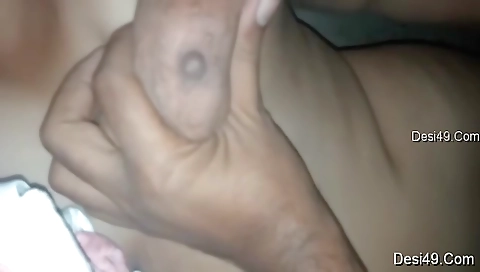 Exclusive- Horny Tamil Wife Blowjob And Hubby Pressing Her Boobs