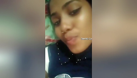 Today Exclusive- Cute Desi Girl Blowjob And Showing Her Boobs 2