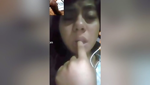 Today Exclusive- Cute Desi Girl Showing Her Boobs On Video Call