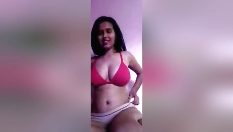 Sexy Indian Girl Sanjana Shows Her Boobs On Video Call 9