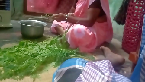 Home Working Aunty Boobs Pressing